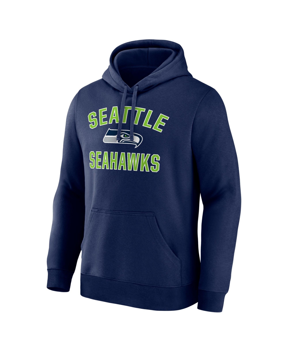 Logo Athletic Men's Seattle Seahawks Arch Victory Fleece Kangaroo Pocket Hoodie