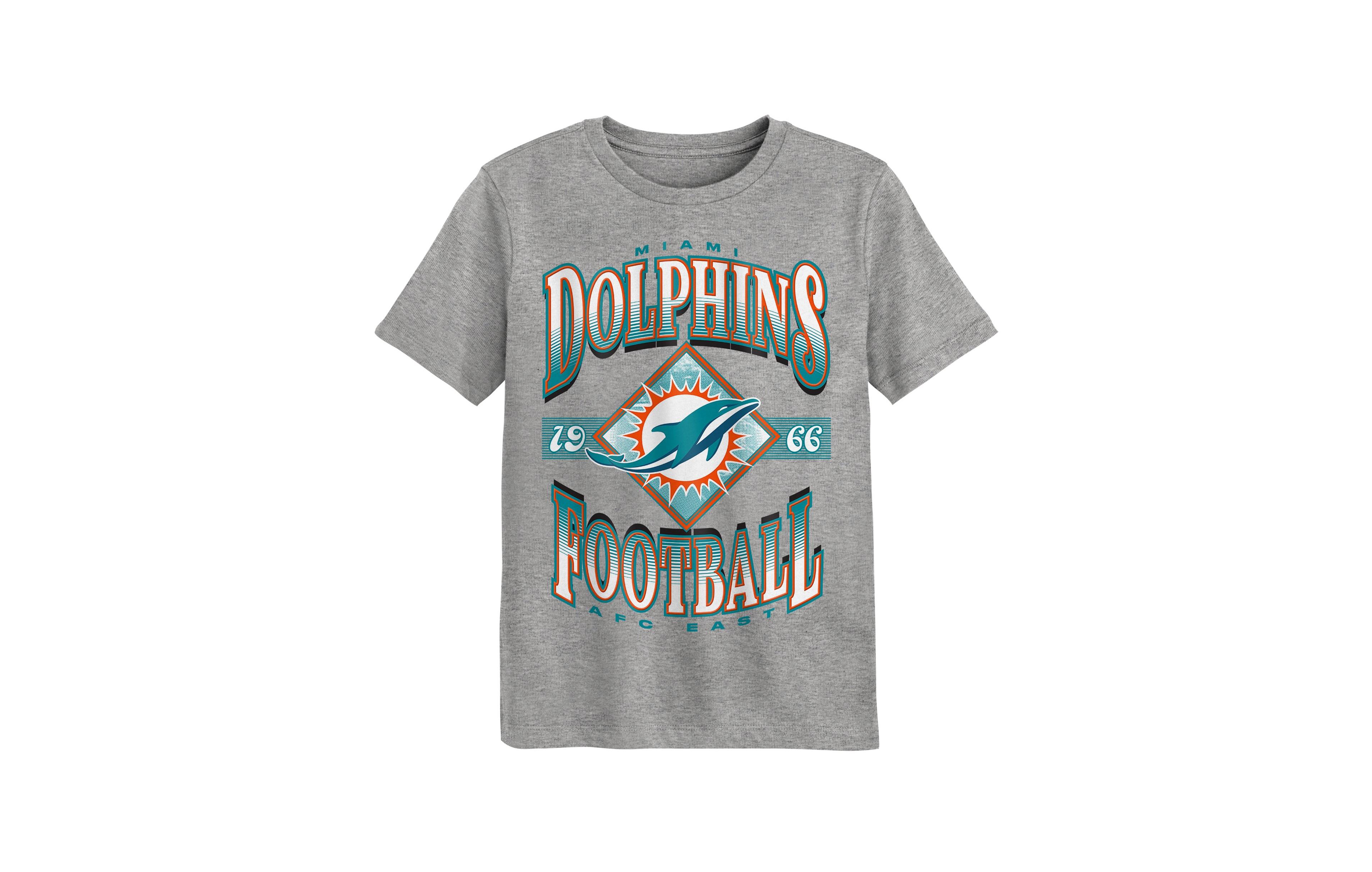 Outerstuff Boys' and Girls' 2T-5T Miami Dolphins Of Days Past Retro T-Shirt
