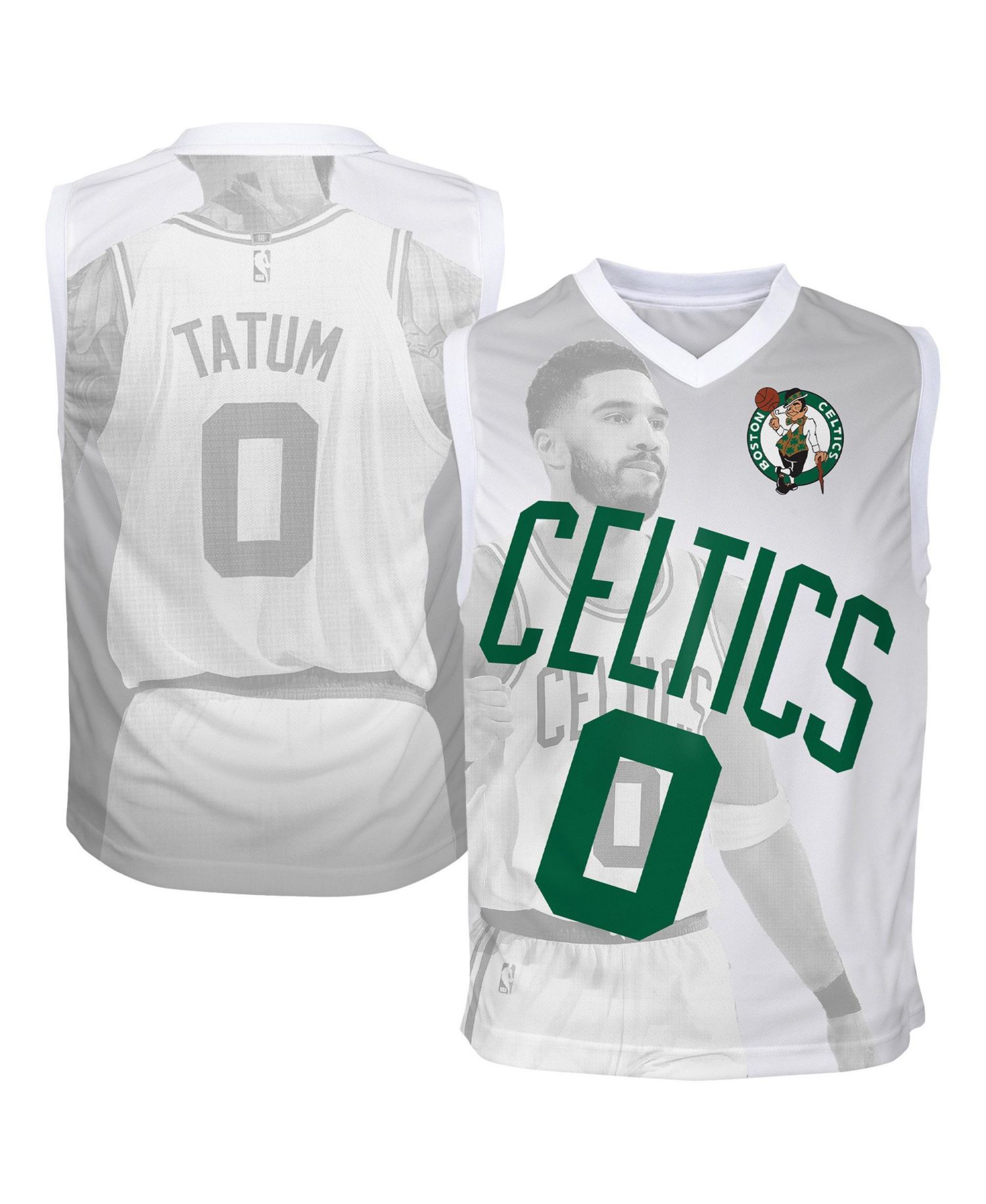 Boys' and Girls' Boston Celtics Jayson Tatum V-Neck Fashion Jersey