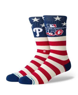 Men's and Women's Philadelphia Phillies 250th Anniversary Stripe Crew Socks