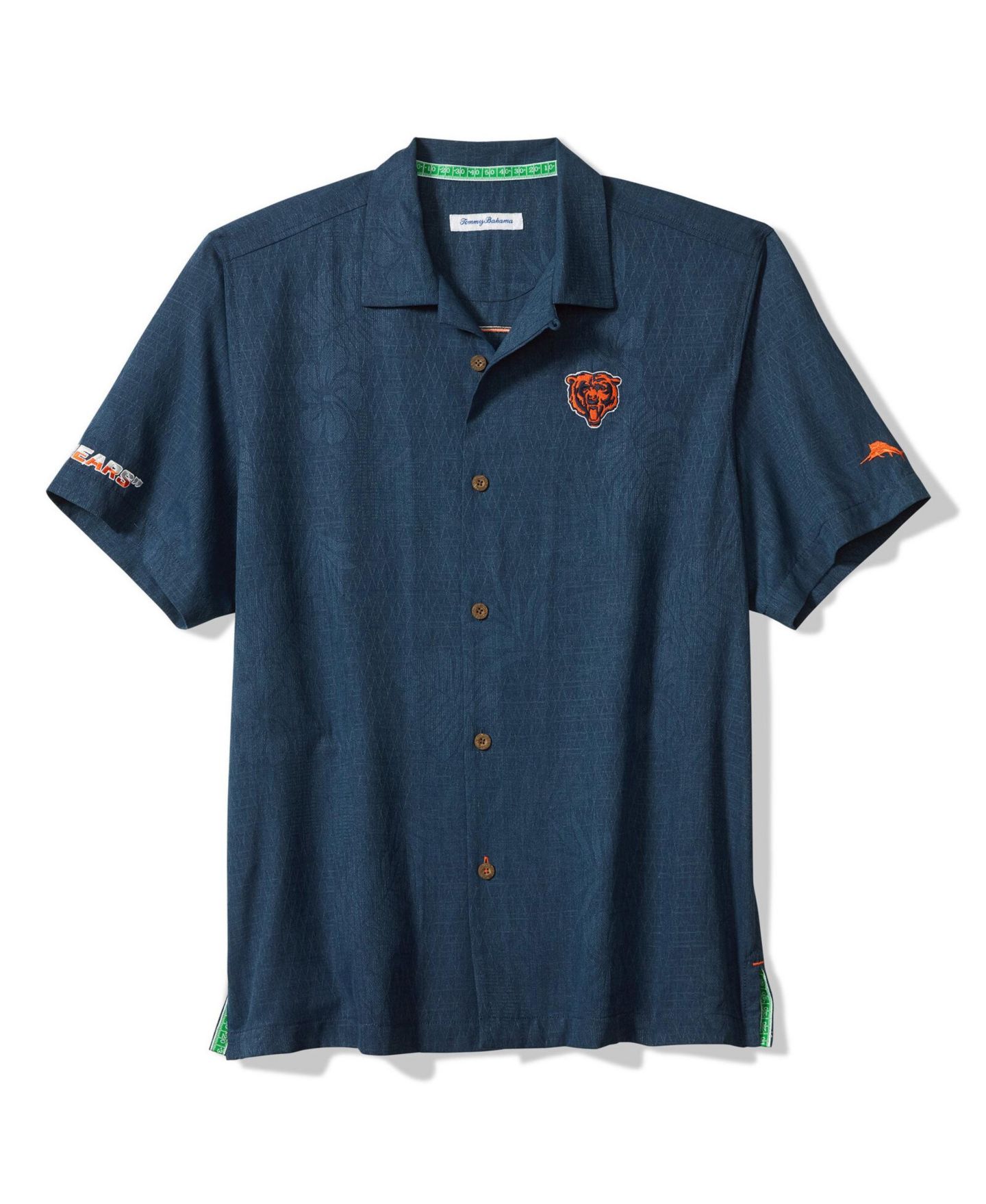 Мужская рубашка Tommy Bahama Chicago Bears Endzone Paradise Relaxed-Fit Spread Collar Button-Up — фото 3