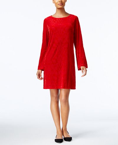 ECI Velvet Shift Dress