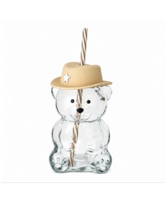 19 oz Glass Bear Tumbler