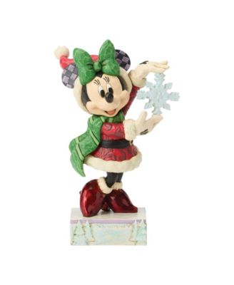 Disney Traditions Minnie with Snowflake Figurine