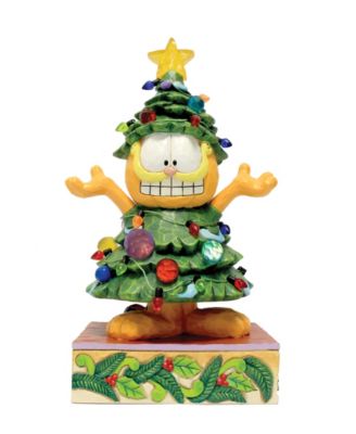 Garfield Dressed as Christmas Tree Figurine