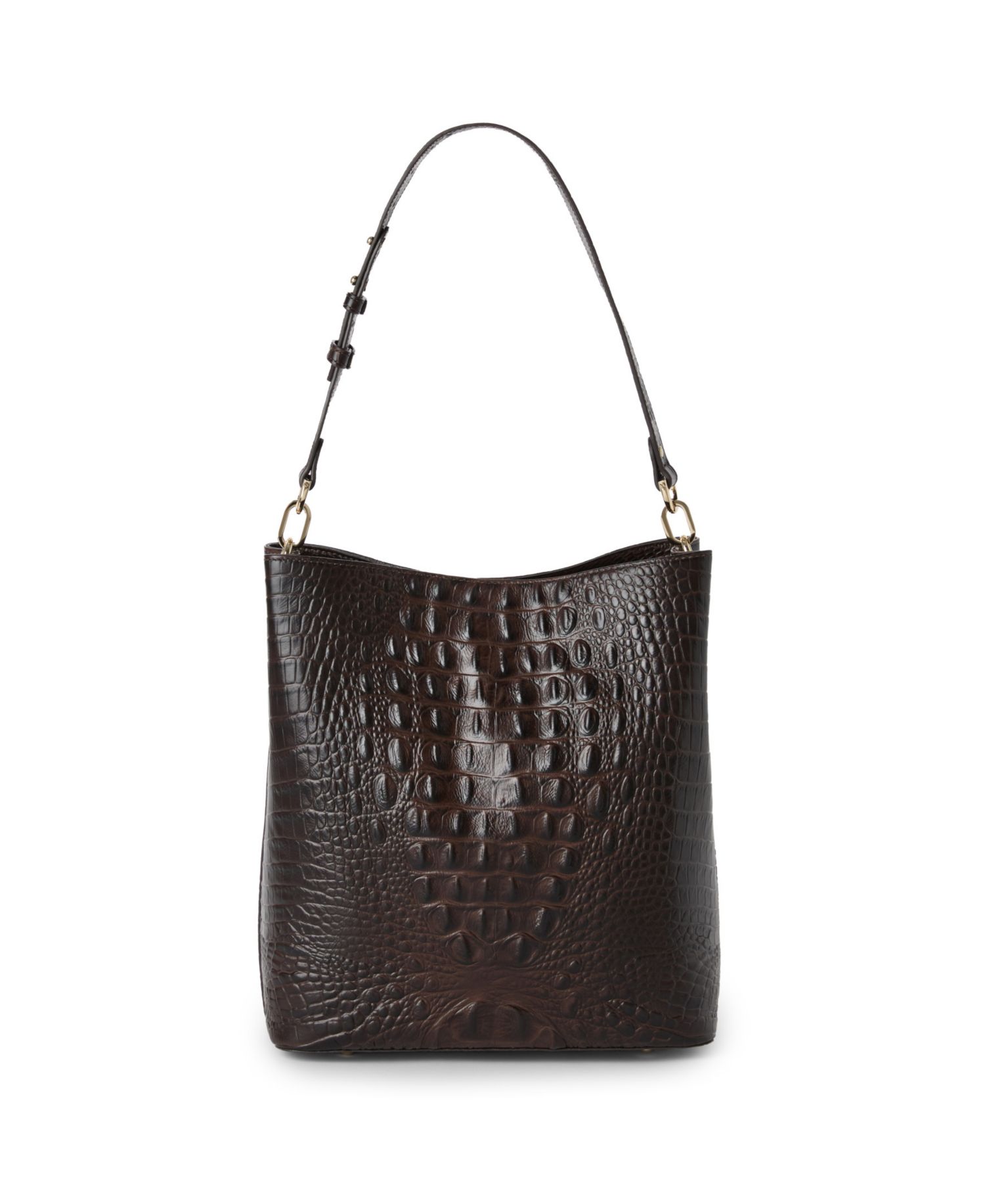 Celina Shadow Small Leather Bucket Bag