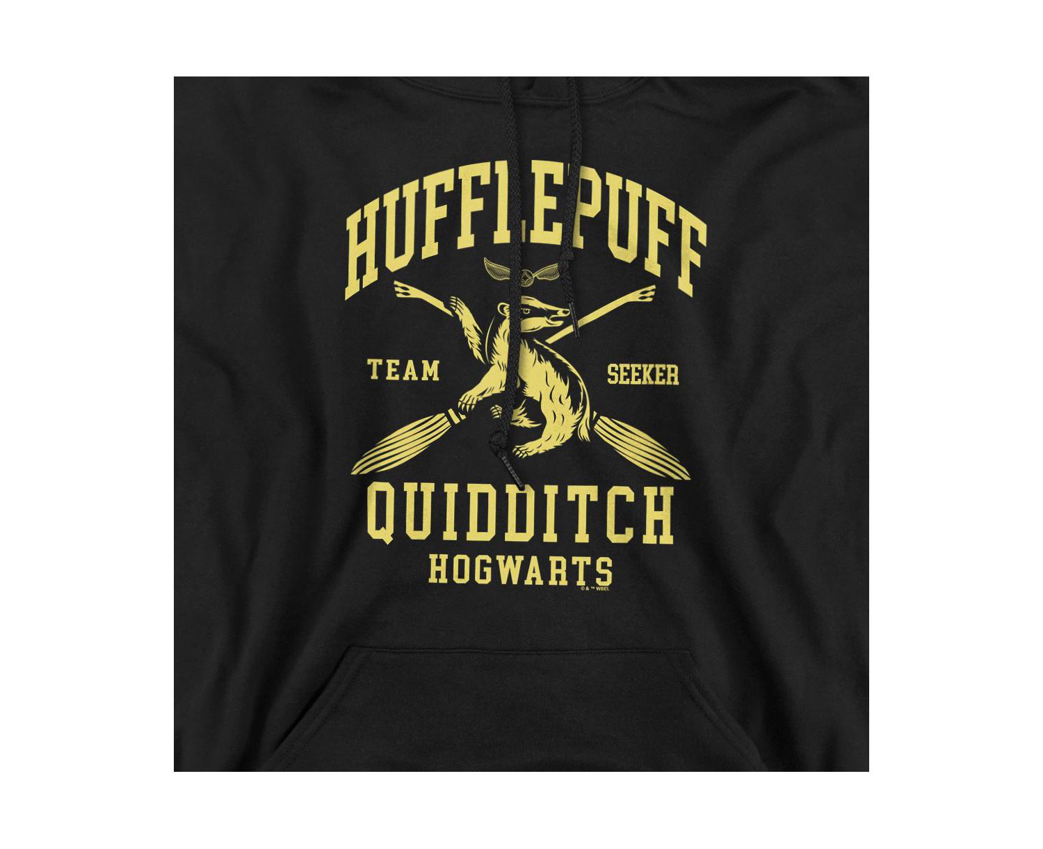 Men's Hufflepuff Quidditch Arch Graphic Hooded Pullover Hoodie