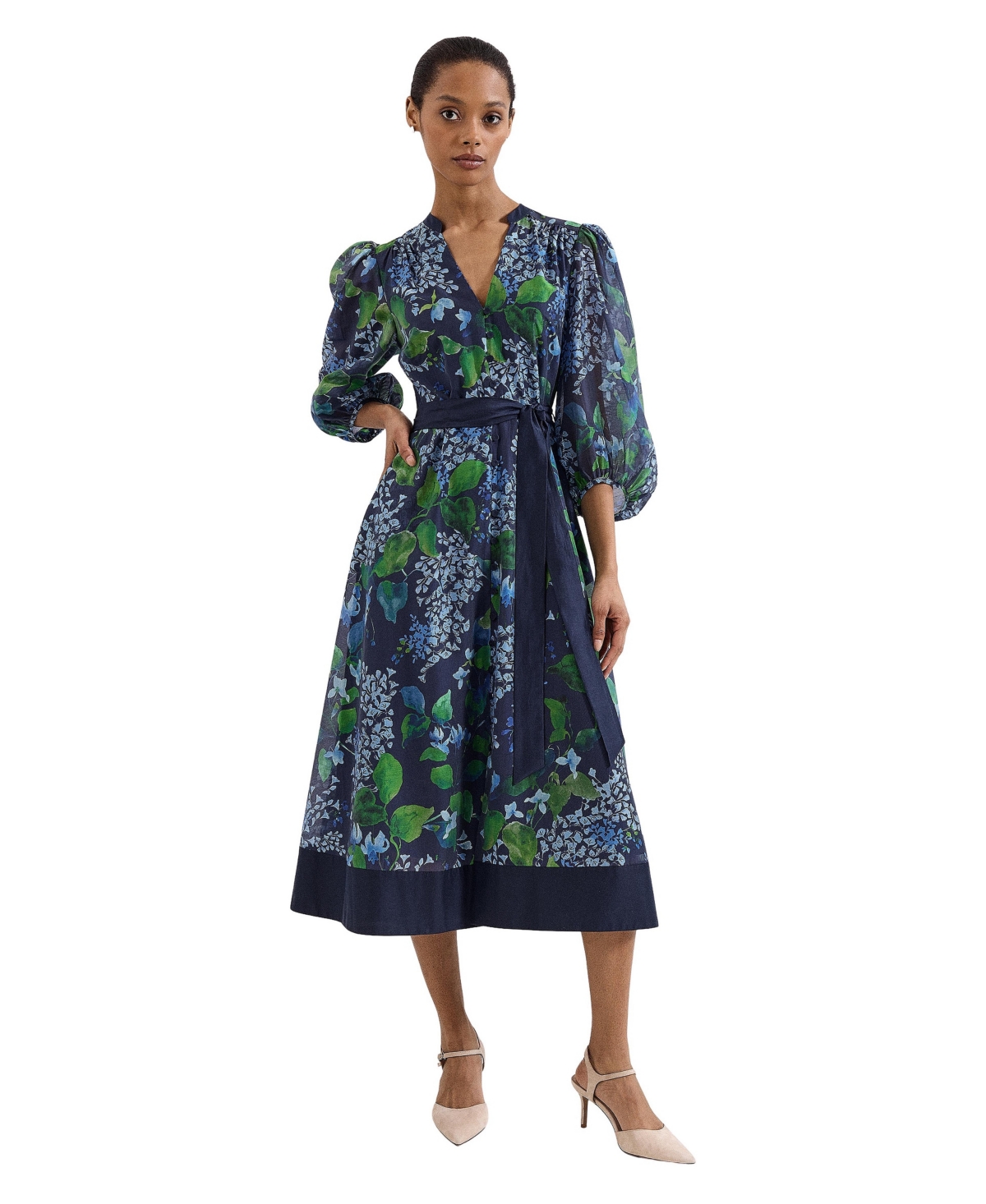 Phase Eight Women's Nixie Printed Midi Wrap Dress