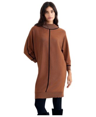 Women's Hallie Mock-Neck Long-Sleeve Sweater Dress