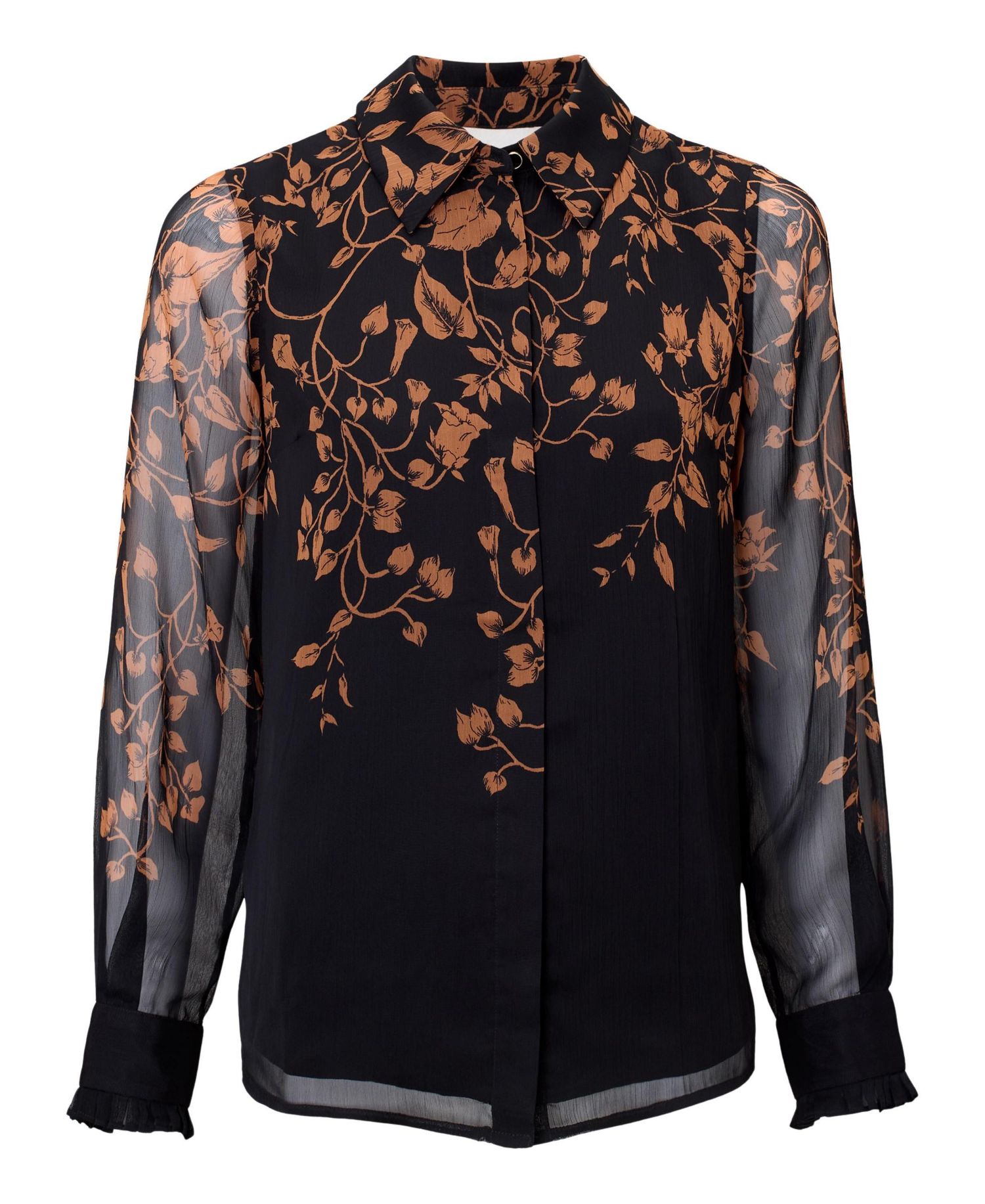 Women's Clenence Floral Sheer Blouse