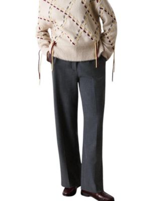Women's High-Rise Straight-Leg Trouser