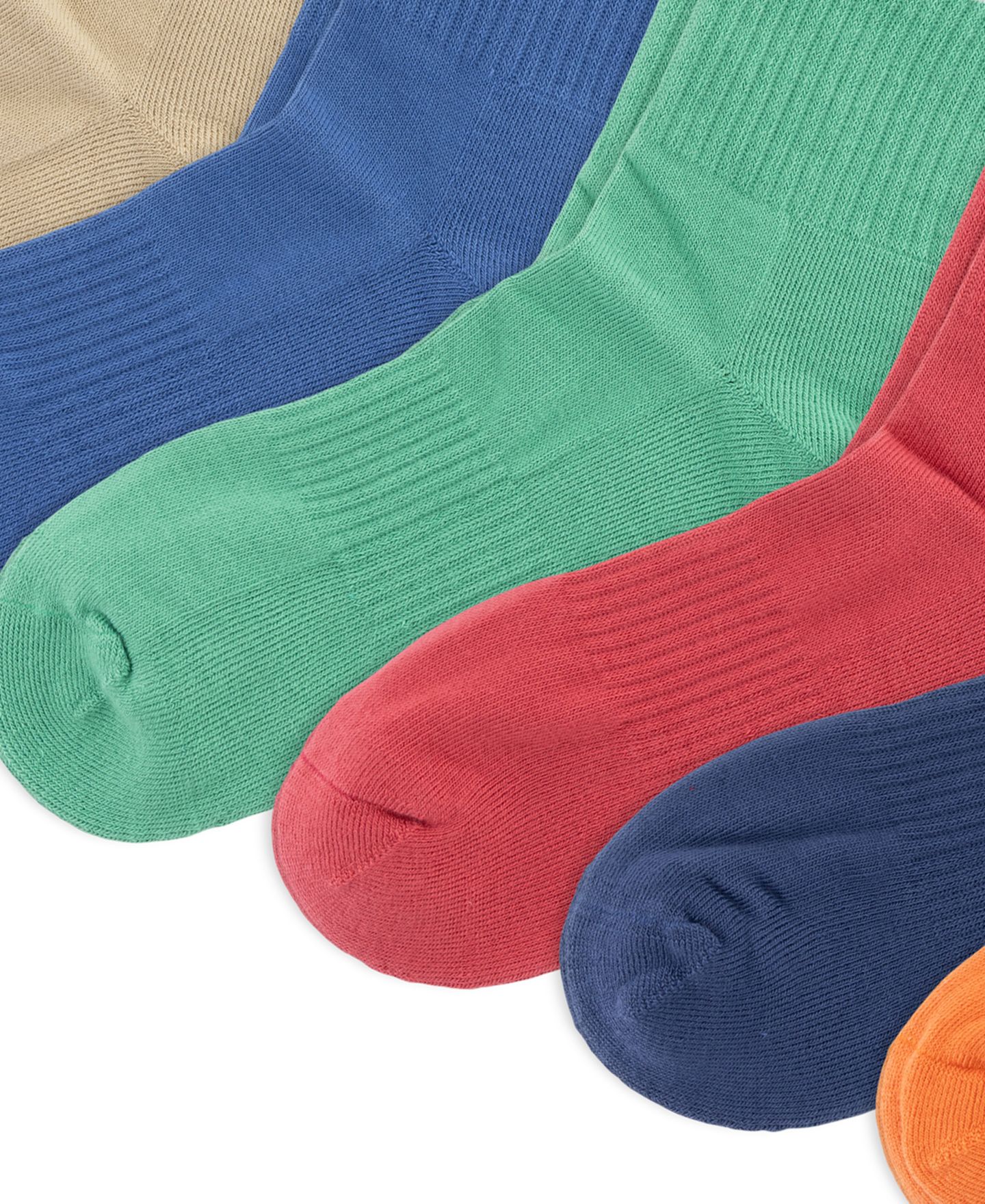 Носки Color-Blocked для мужчин, с логотипом, 6 шт. — Polo Ralph Lauren, цвет: Оранжевый / Зелёный — фото 3