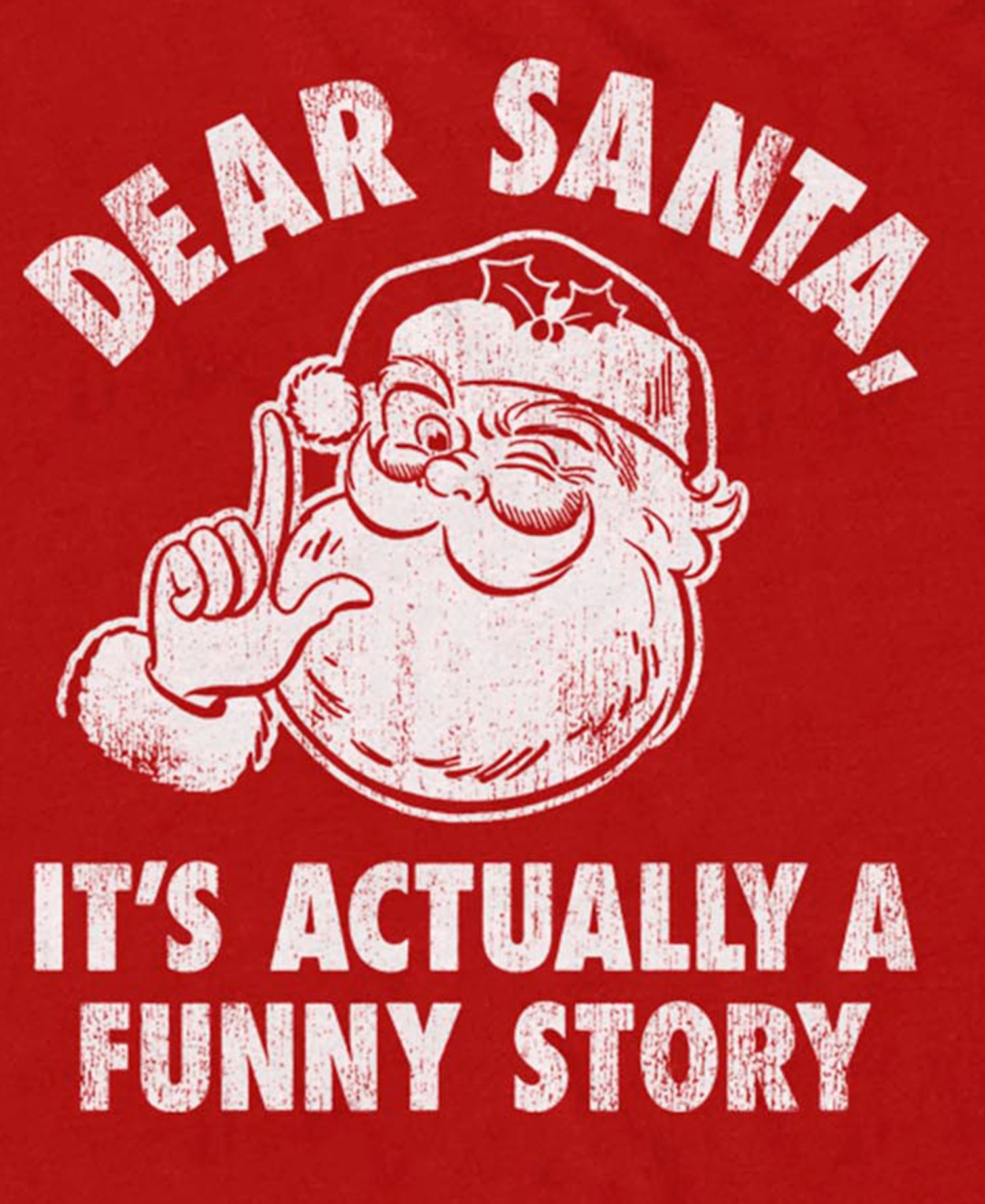 Men's Dear Santa Graphic Crew Neck T-Shirt