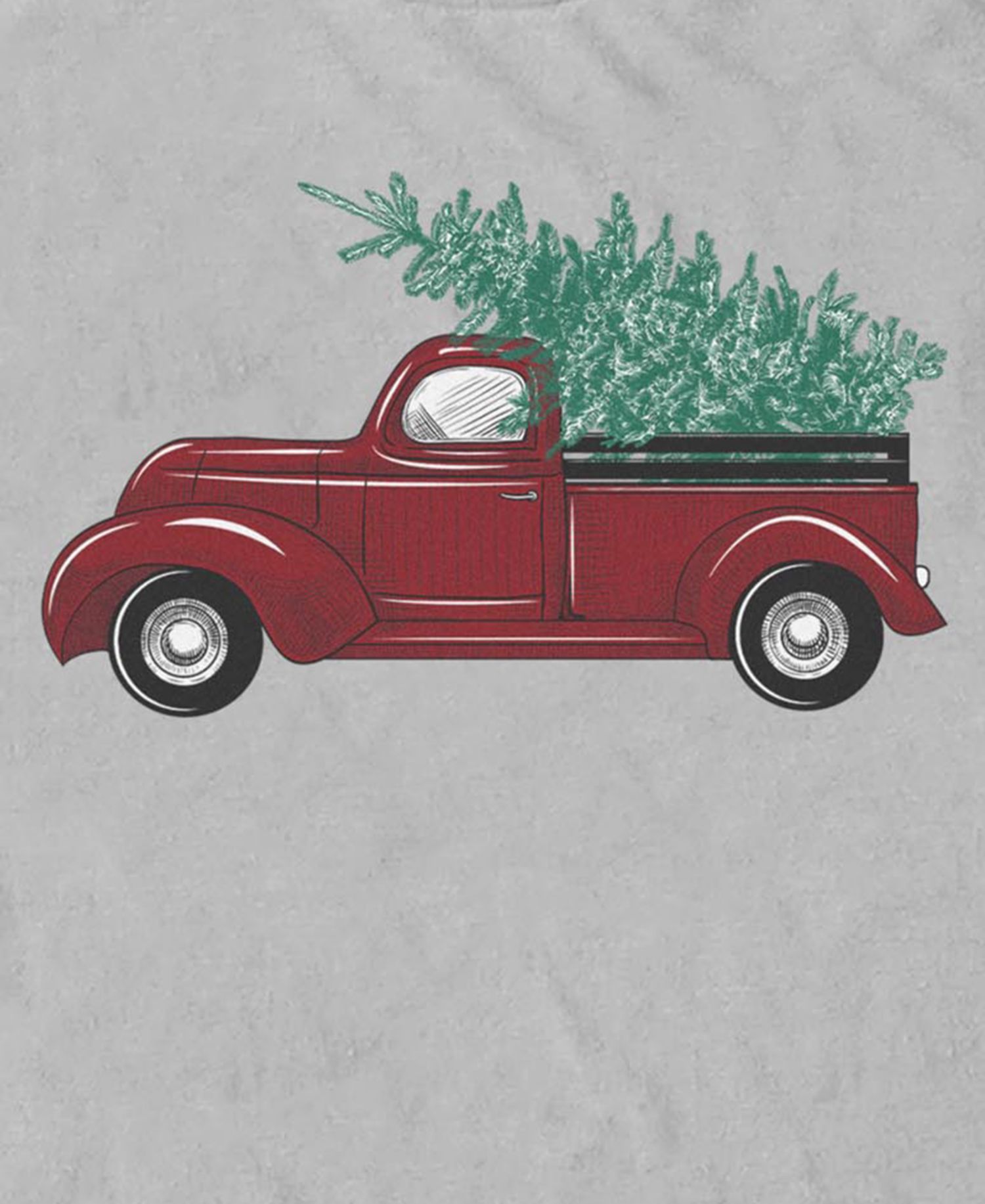 Men's Vintage Truck Graphic Cotton T-Shirt