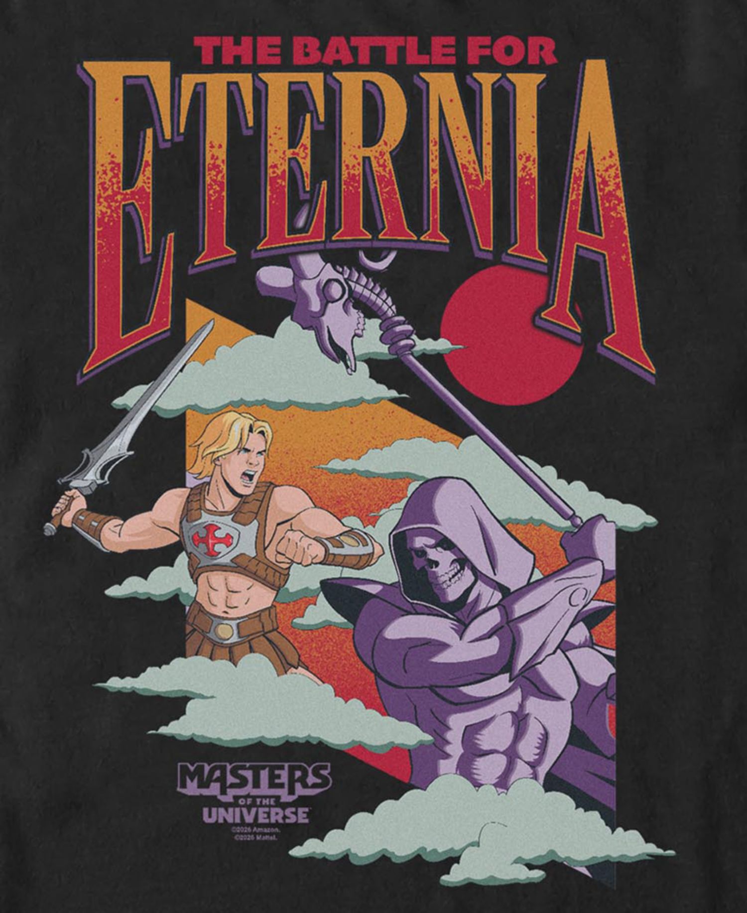 Men's Masters of the Universe Eternia Battle Regular-Fit Crewneck T-Shirt