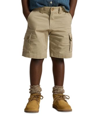 Toddler and Little Boys Stretch Twill Cargo Short