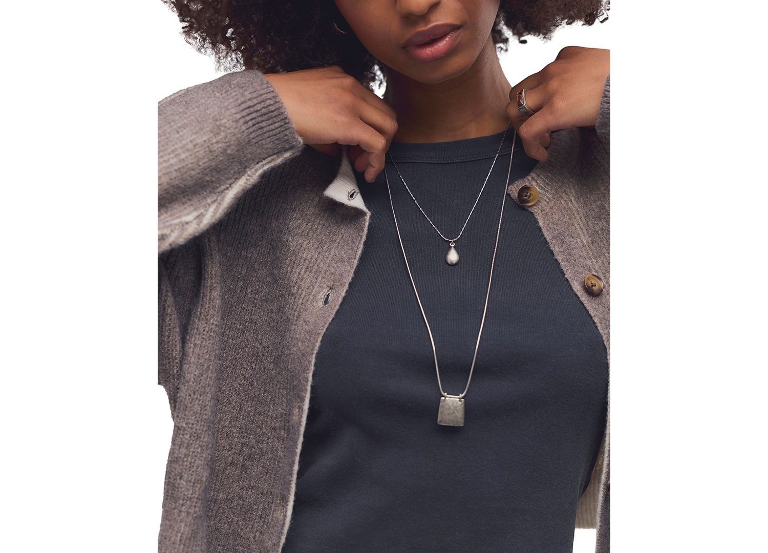 Women's Ottilie Cropped Scoop Neck Button-Up Cardigan Sweater