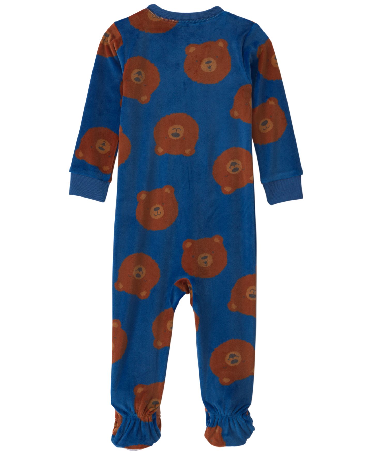 Детская пижама Carter's DreamPlush с медведем, двусторонняя молния, закрытые ножки, цвет: Тёмно-синий — фото 2