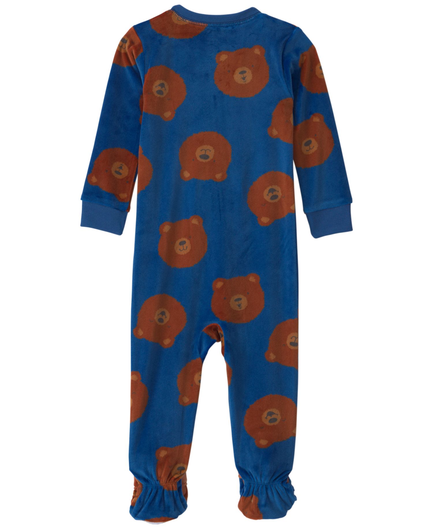 Baby Boys' Bear DreamPlush 2-Way Zipper Footed Pajamas