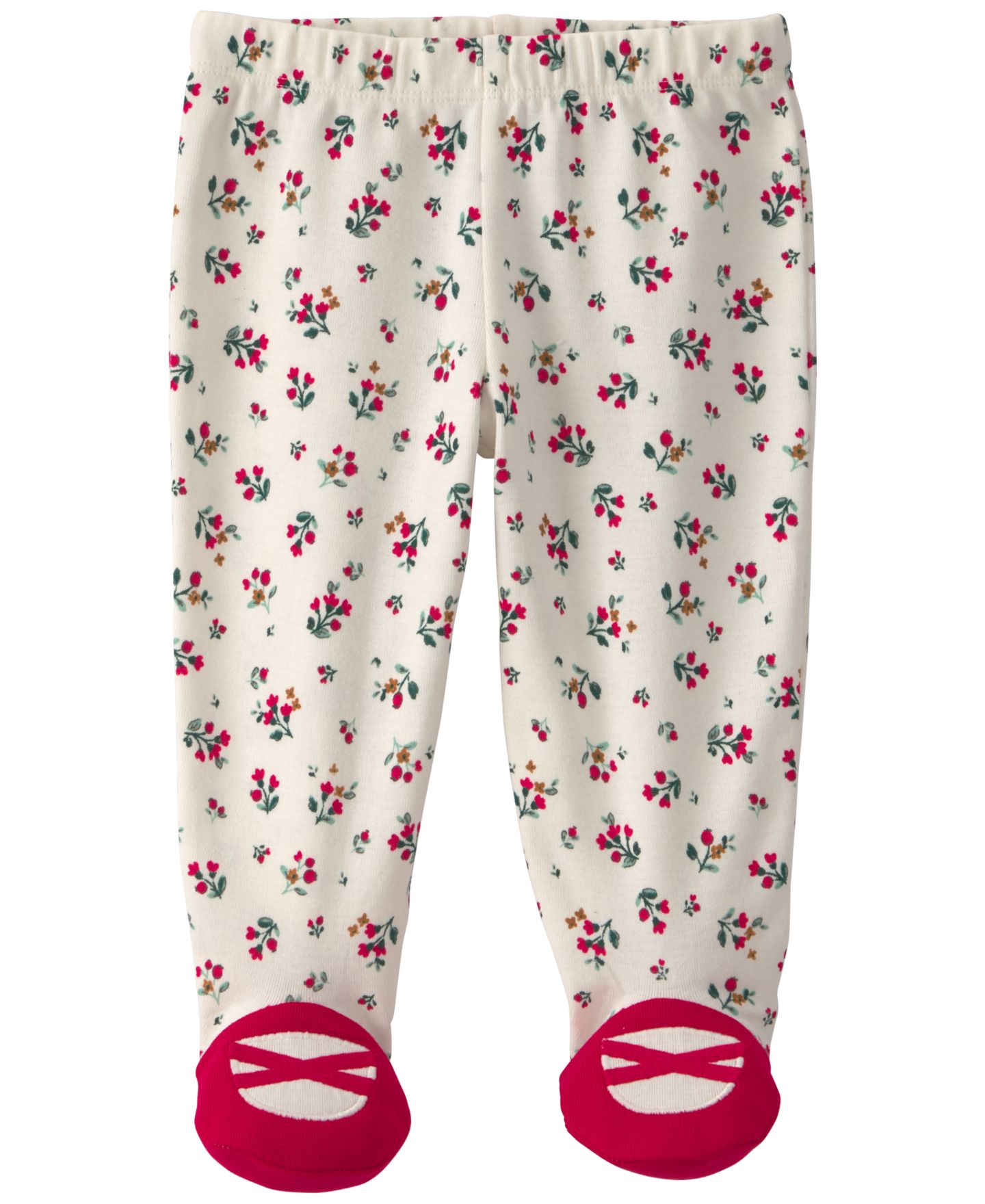 Комплект Carter's Merry Little One Christmas Wreath Footie, Bodysuit, and Footed Pant, 3-Piece Set для девочек-малышей, цвет: Красный / Кремовый — фото 2