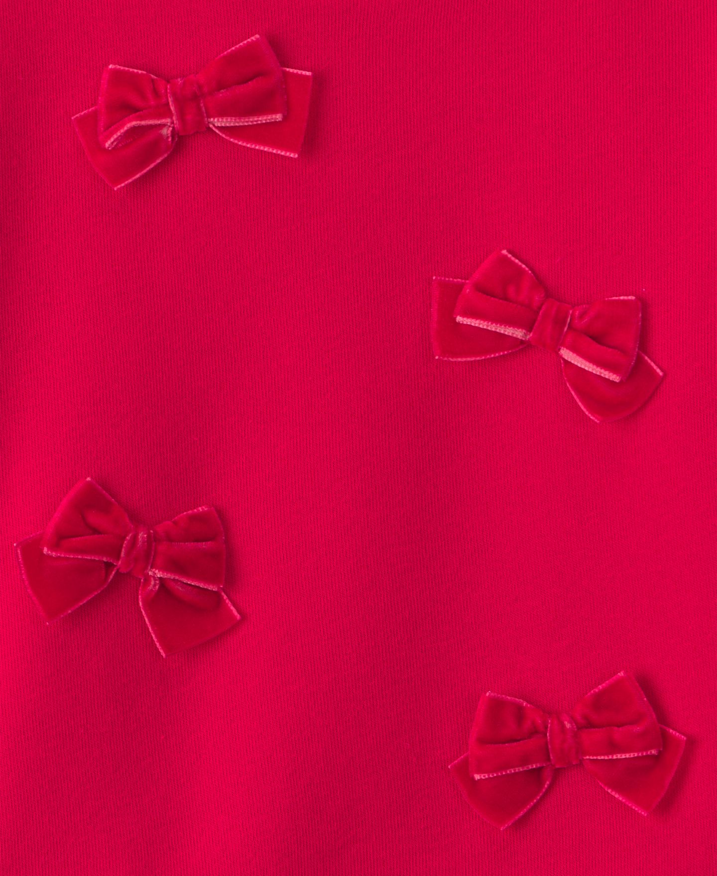 Толстовка Carter's Velvet Bows Long-Sleeve Sweatshirt для девочек-малышей, цвет: Красный — фото 2