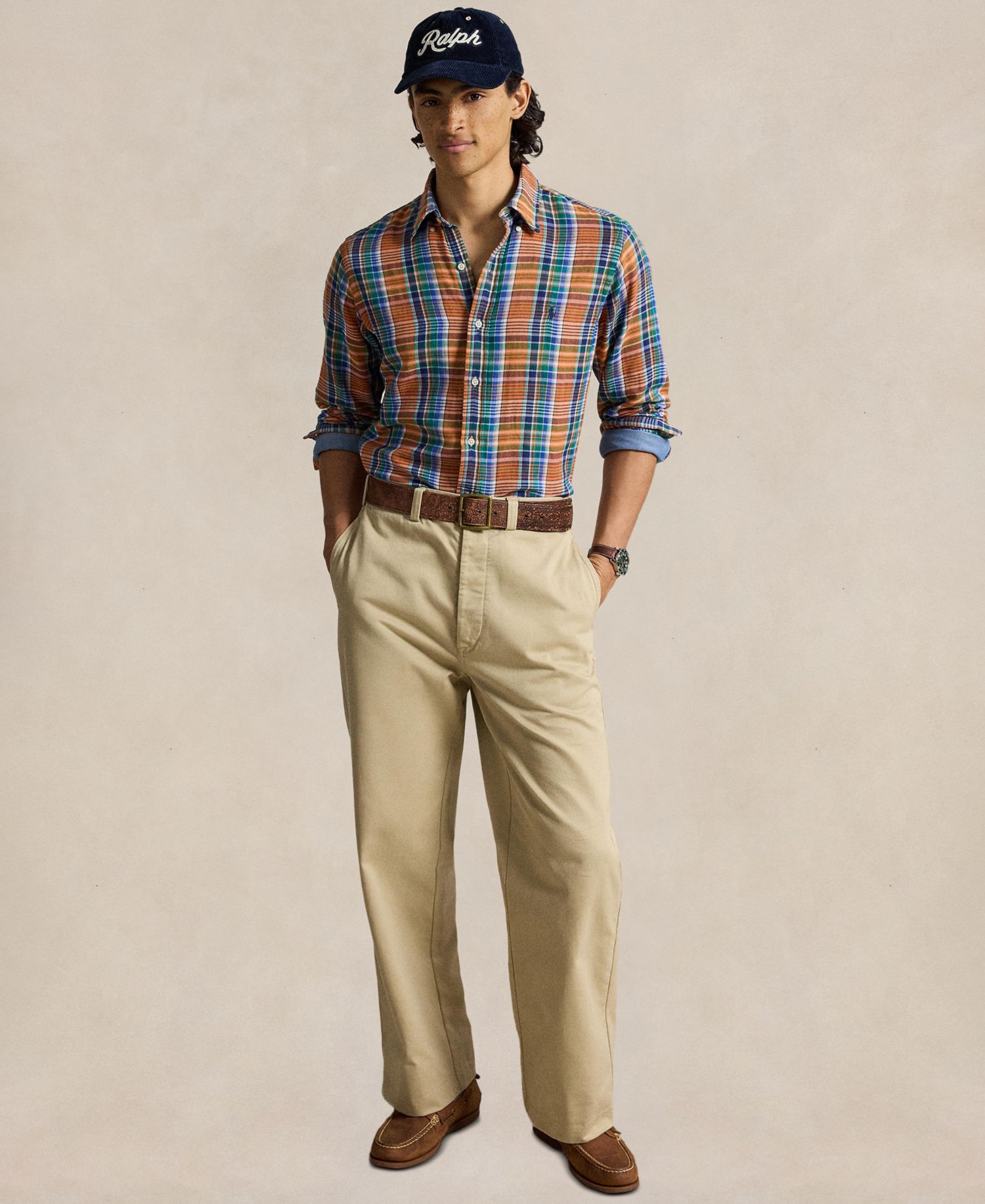 Men's Plaid Double-Faced Shirt