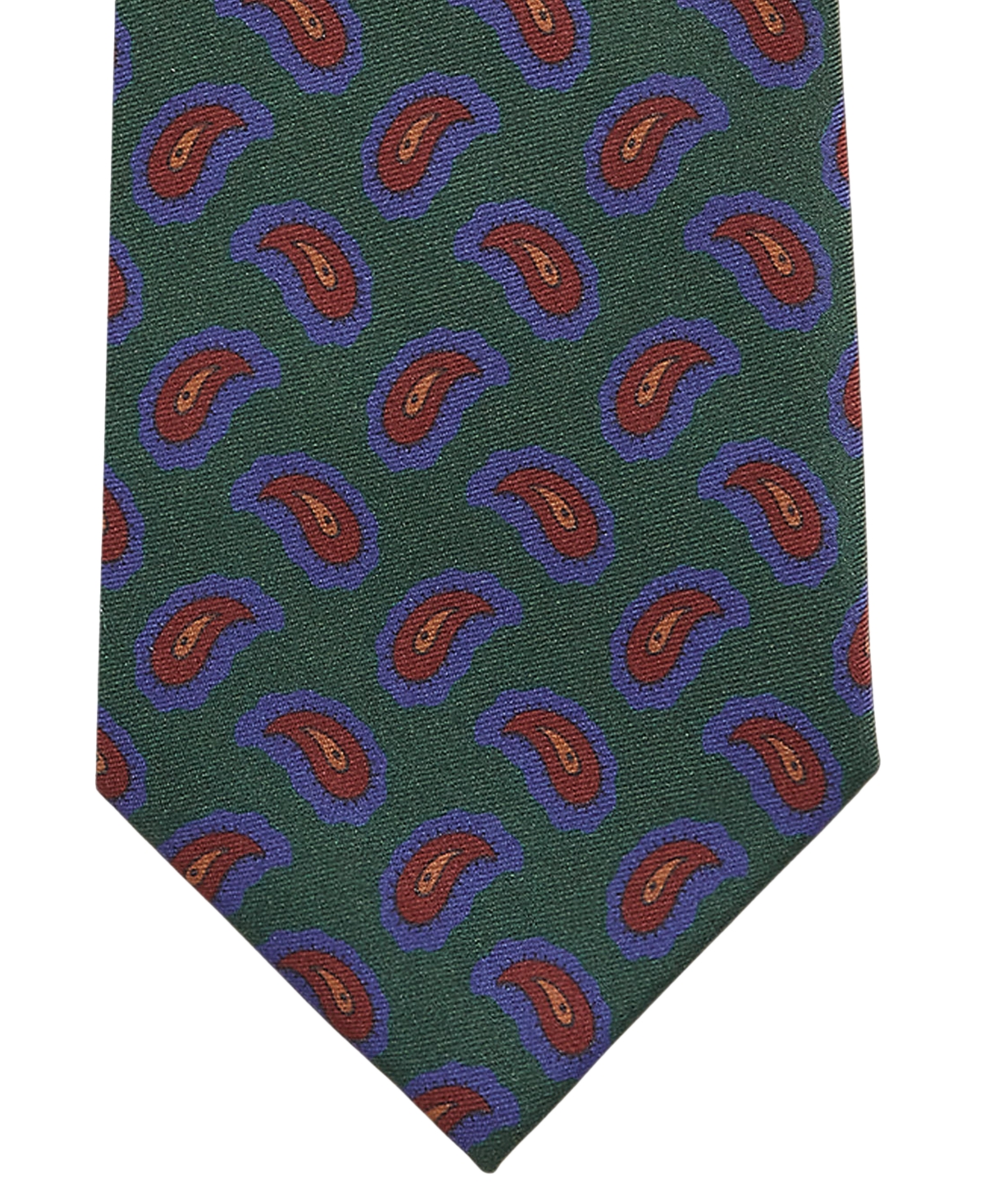 Polo Ralph Lauren Men's Pine-Print Paisley Silk Twill Tie