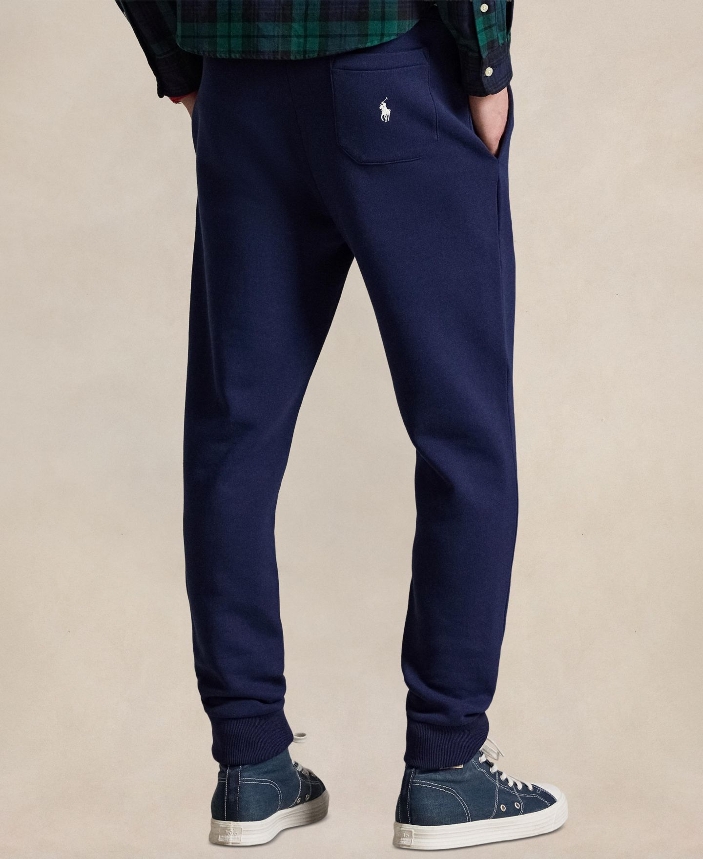 Мужские брюки Polo Ralph Lauren Regular-Fit Fleece Jogger Pant, цвет: Тёмно-синий — фото 4