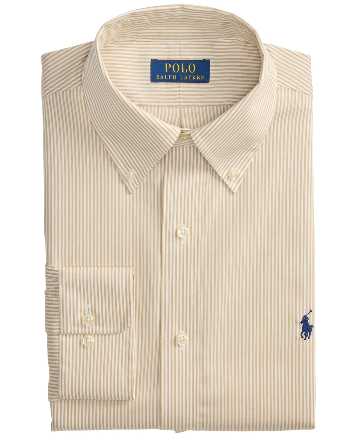 Polo Ralph Lauren Men's Custom Fit Plaid Oxford Long-Sleeve Shirt