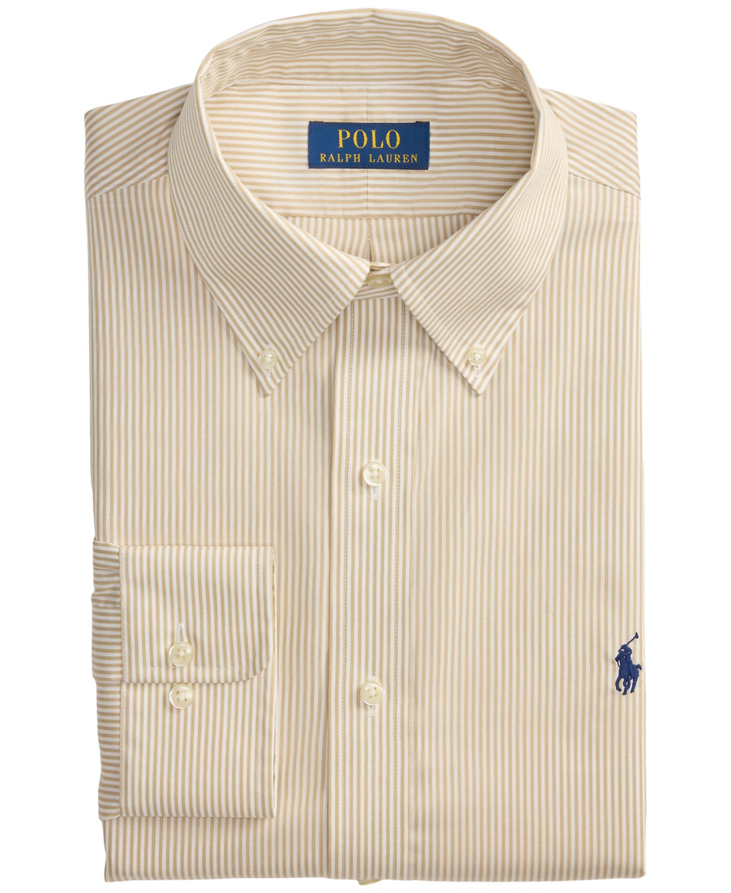 Men's Custom Fit Plaid Oxford Long-Sleeve Shirt
