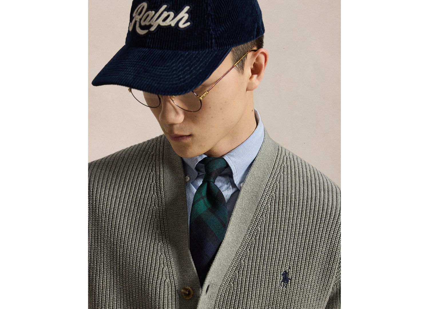 Men's Relaxed-Fit Textured Cardigan