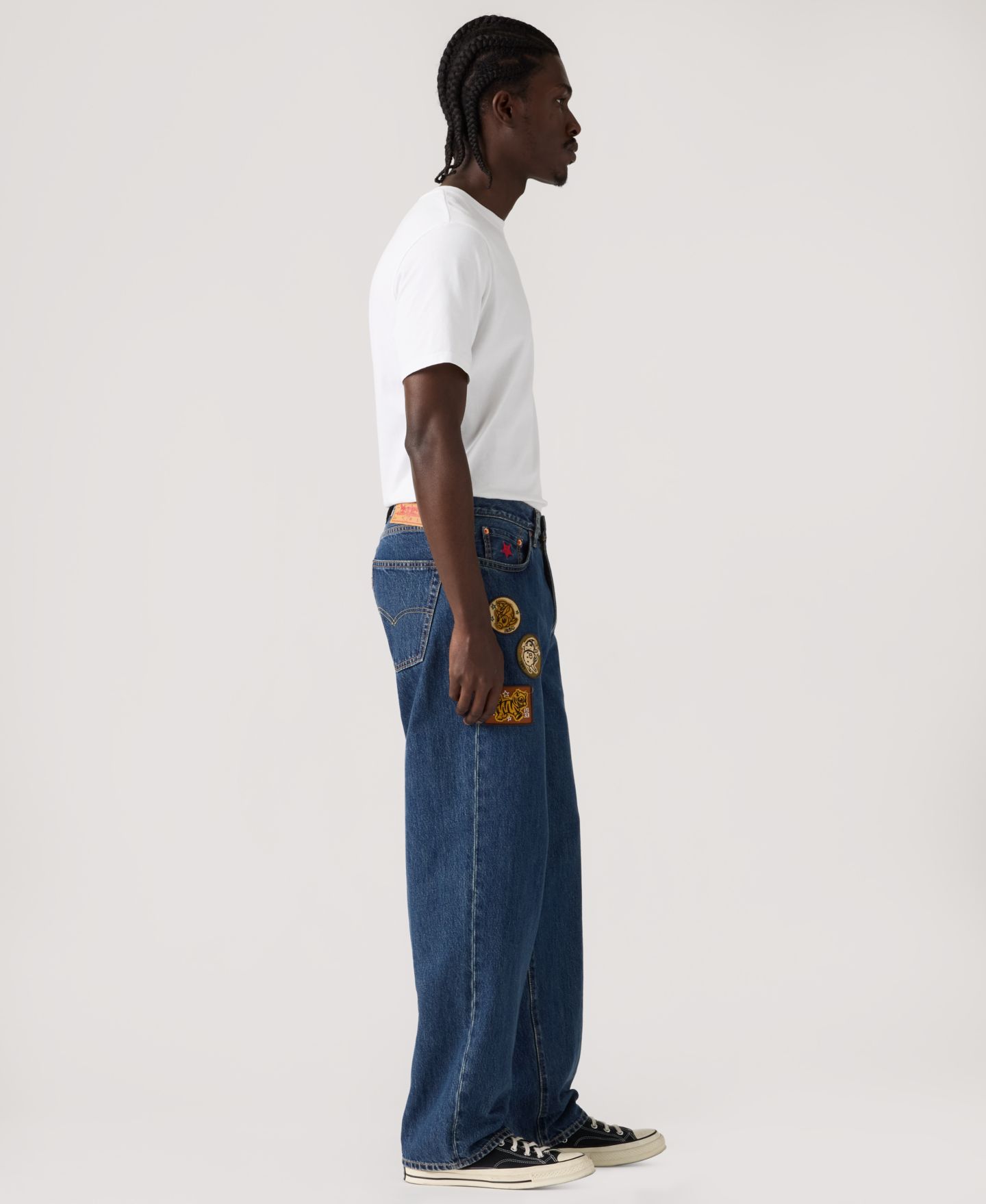 Мужские джинсы Levi's Parade 578 Baggy Star-Embroidery, цвет: Balloon — фото 4