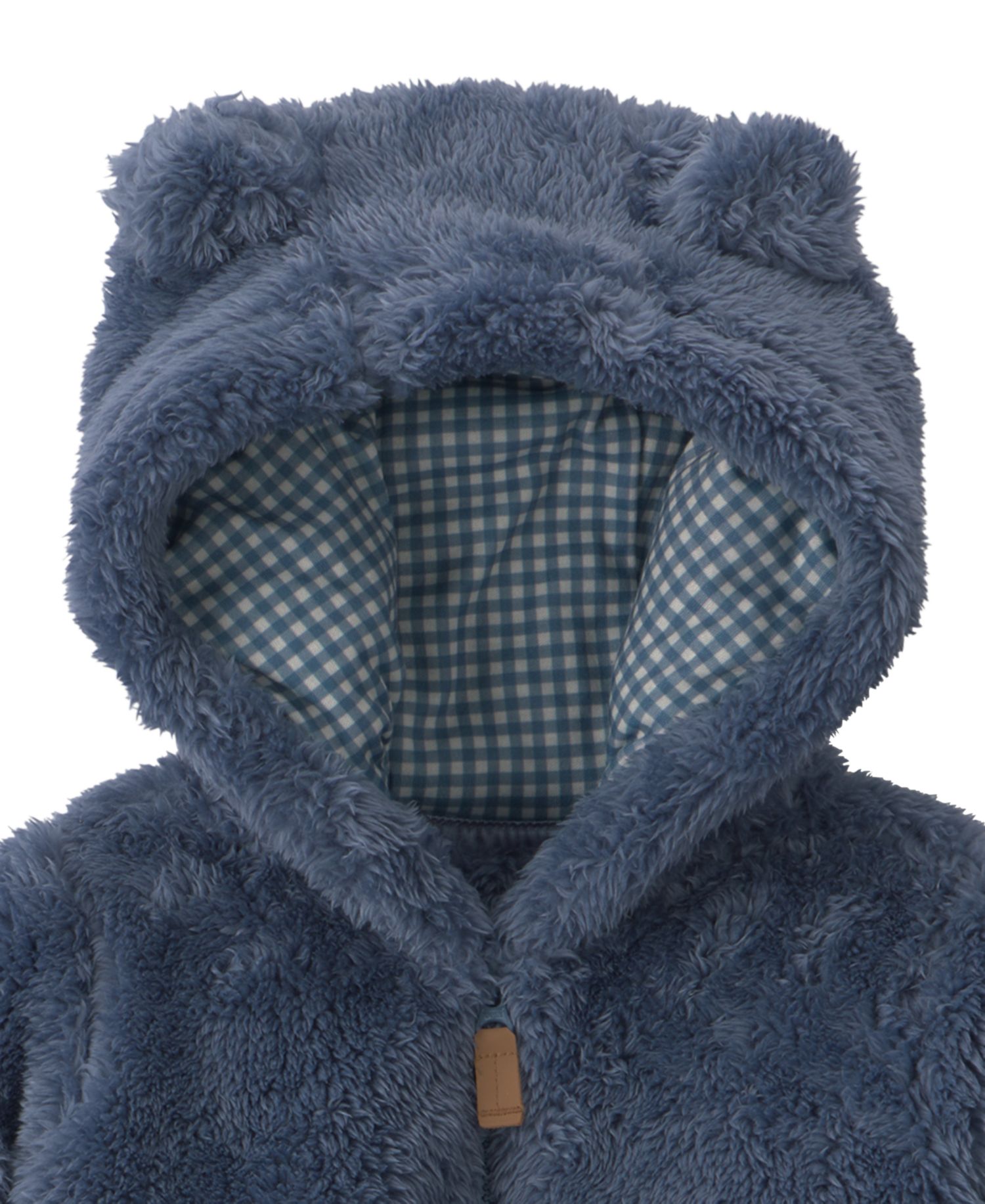 Baby Boys' Bear Ears Hooded Full-Zip Fleece Jacket