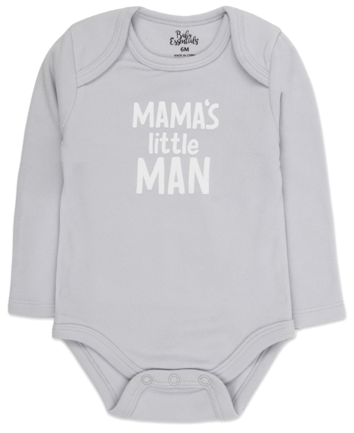 Baby Essentials Boys' Crewneck Long-Sleeve 3-Piece Bodysuit Set