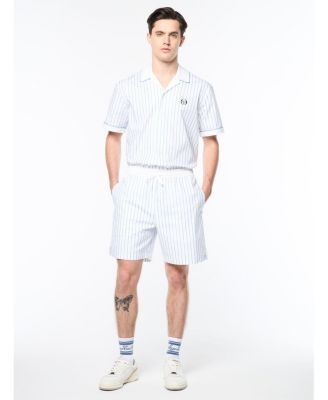 Men's Colonna Cabana Pinstripe Regular-Fit Stretch Shorts, 6" Inseam
