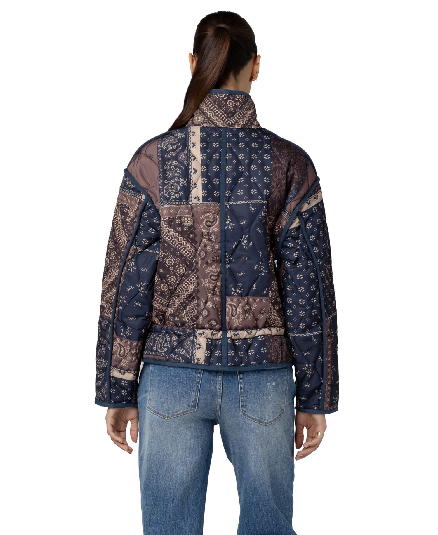 Women's Dust And Daydream Quilted-Print Long Jacket