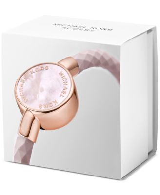 Michael Kors Access Women's Crosby Pink Silicone Slider Bracelet Activity Tracker 24mm MKA101004
