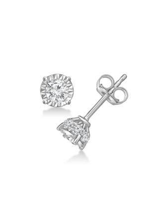 Diamond Stud Earrings (1 ct. t.w.) in 10k White or Yellow Gold