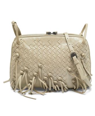 Women's Nodini Intrecciato Leather Tassel Crossbody Bag