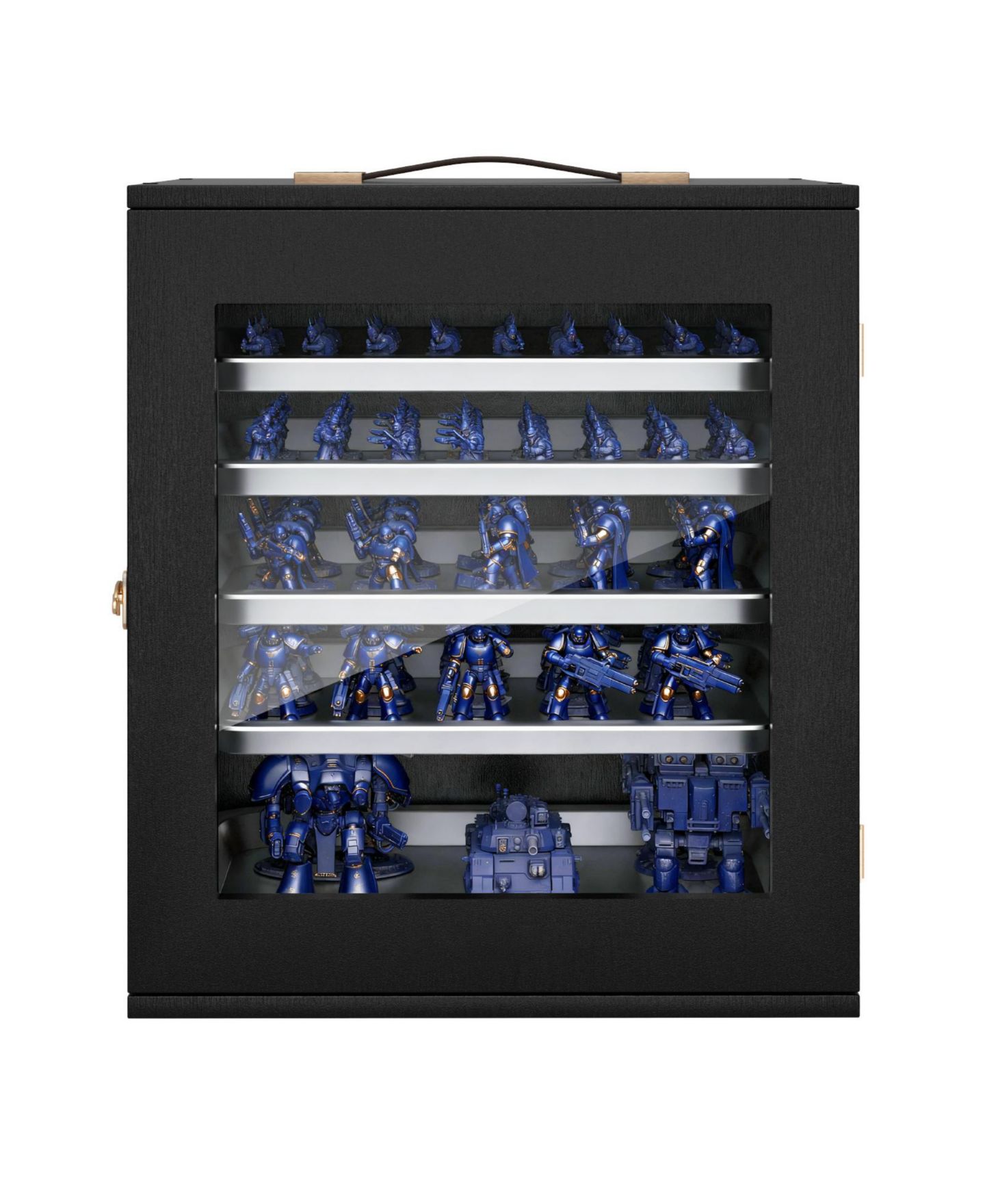 Детские кейсы для хранения SUGIFT Wooden 5-Tray Magnetic Miniatures Storage Case, Ages 14+, цвет: Красный — фото 10