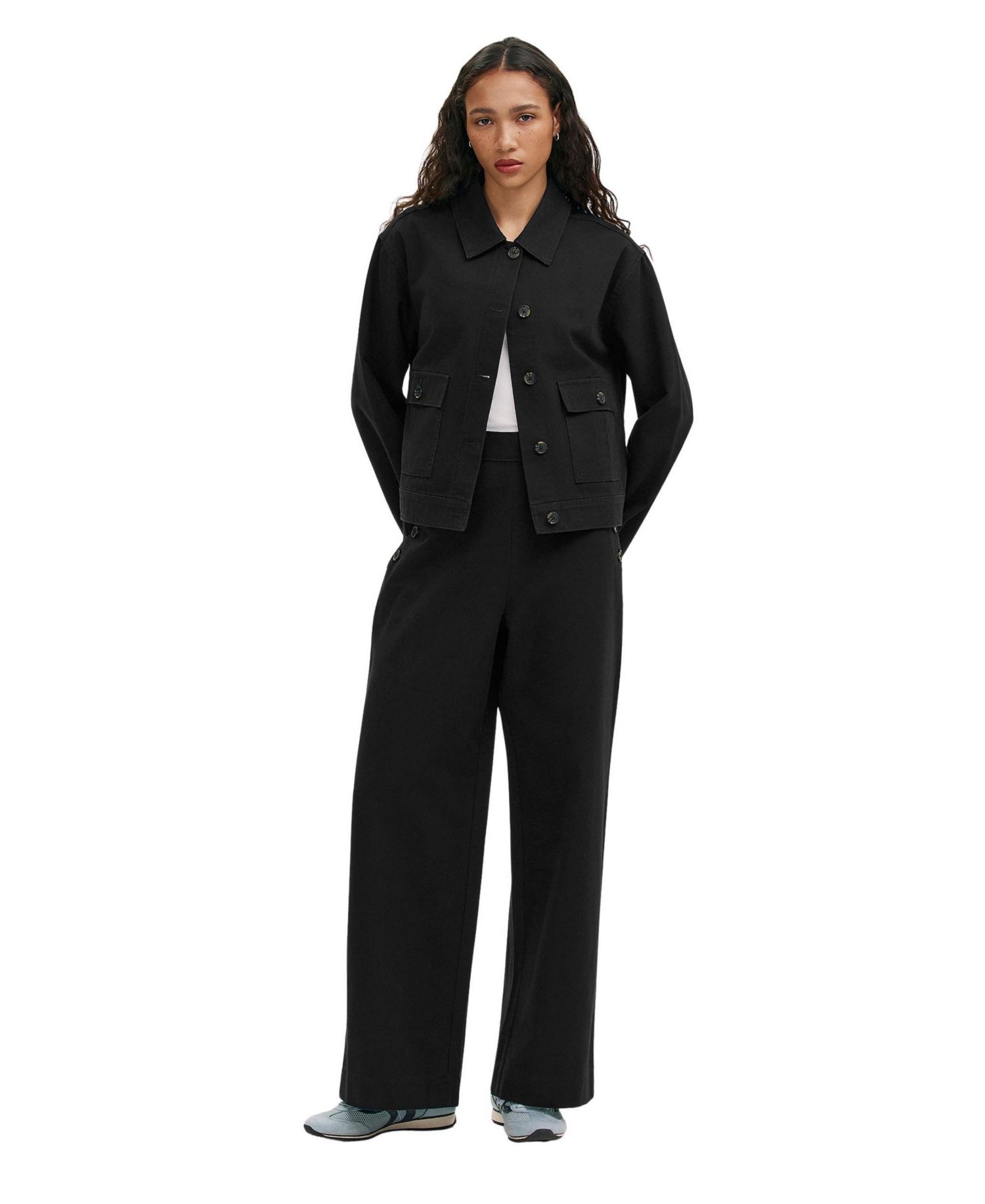 Women's Kelsie Canvas Button-Front Jacket