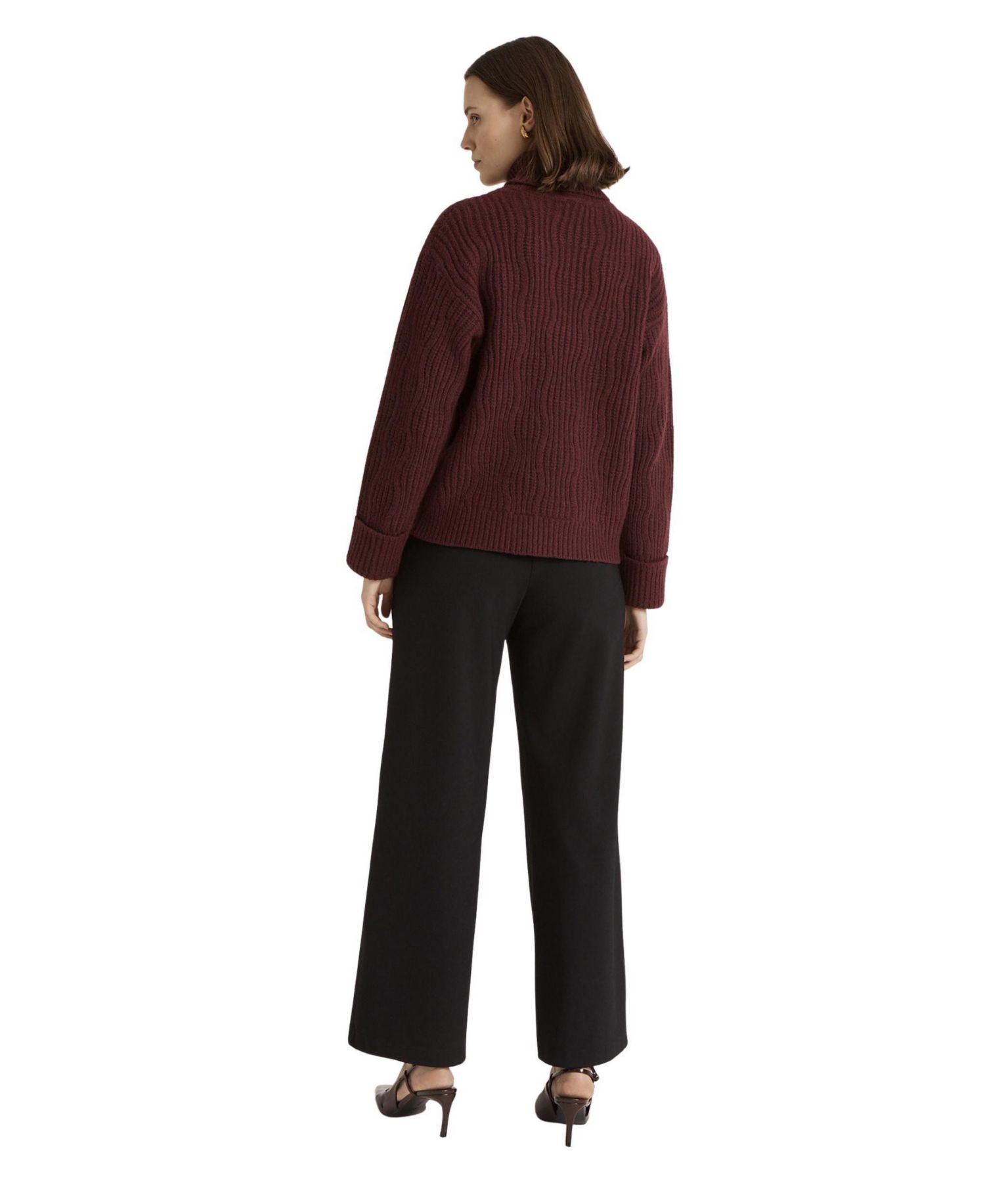 Women's Albie Ribbed-Knit Roll-Neck Sweater