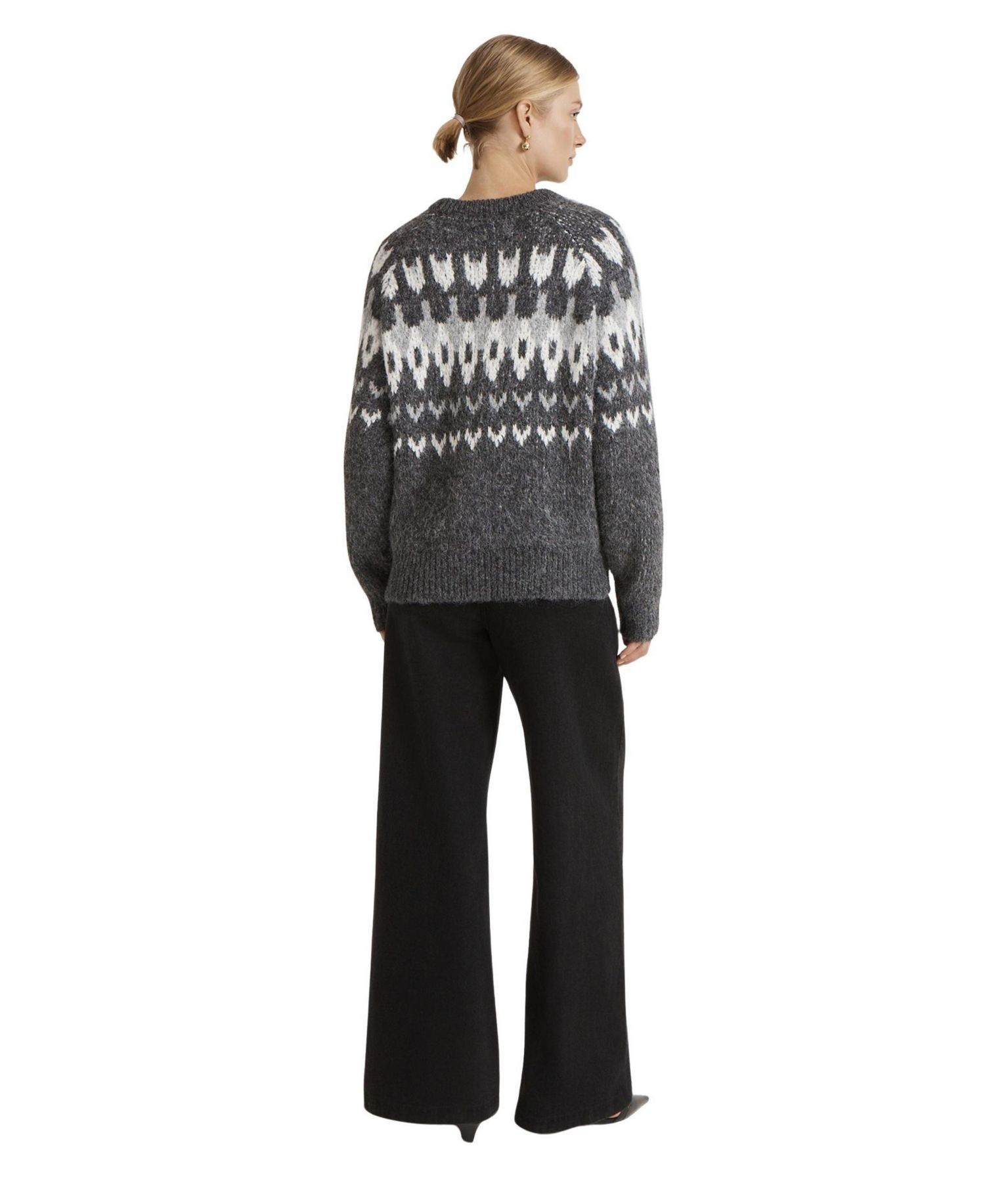 Women's Belinda Fair Isle Long-Sleeve Round Neck Sweater