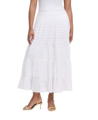 Women's Imani Tiered High-Waisted Midi Skirt