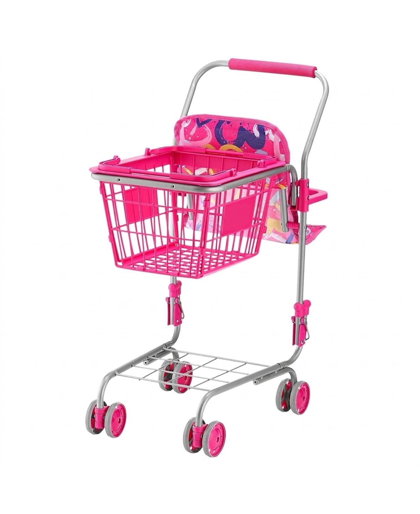 Детские игрушки SUGIFT Metal Toy Shopping Cart and Doll, 2-Piece Set, Ages 3+, цвет: Розовый — фото 11