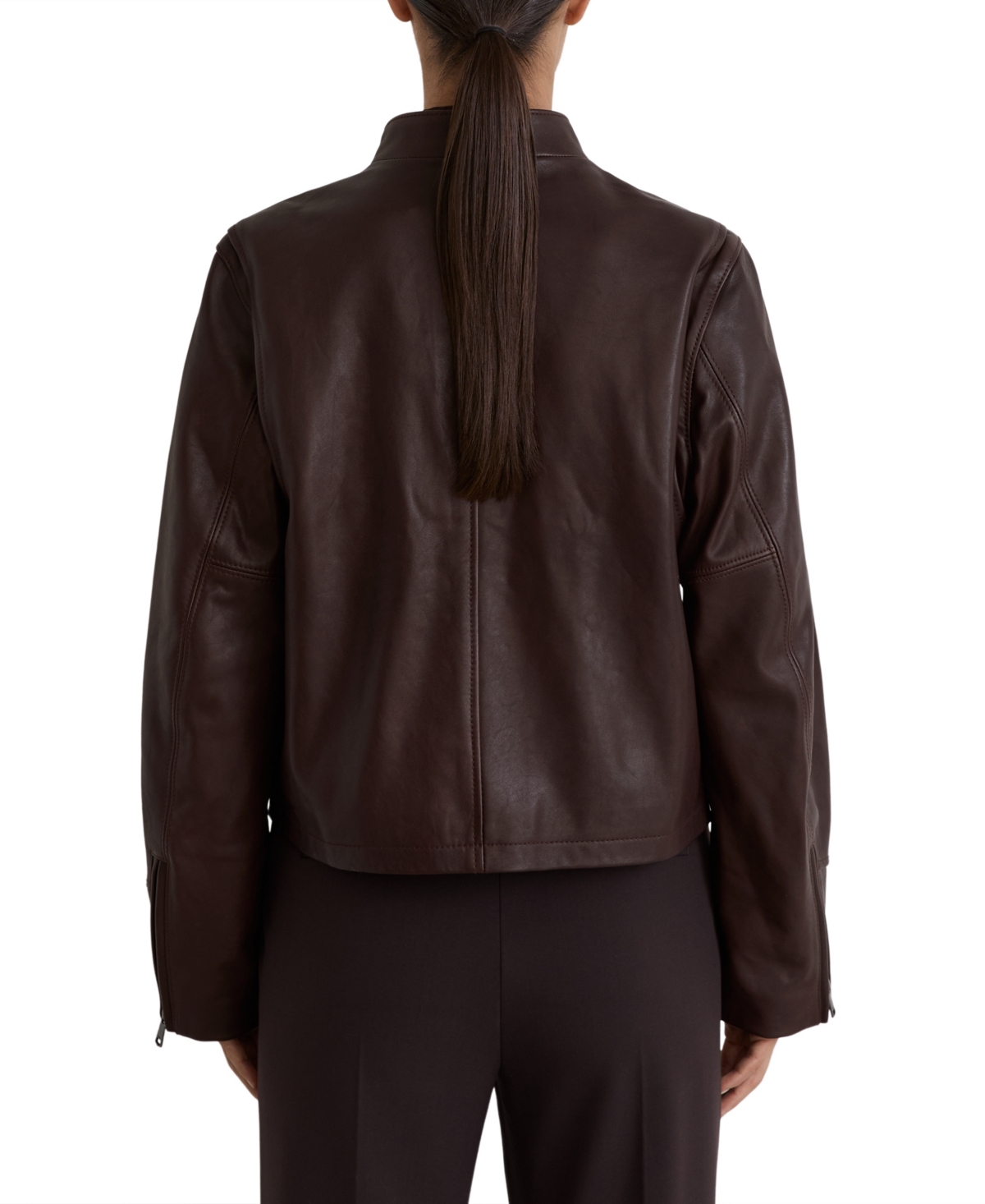 Reiss Women's Erin Leather Biker Jacket