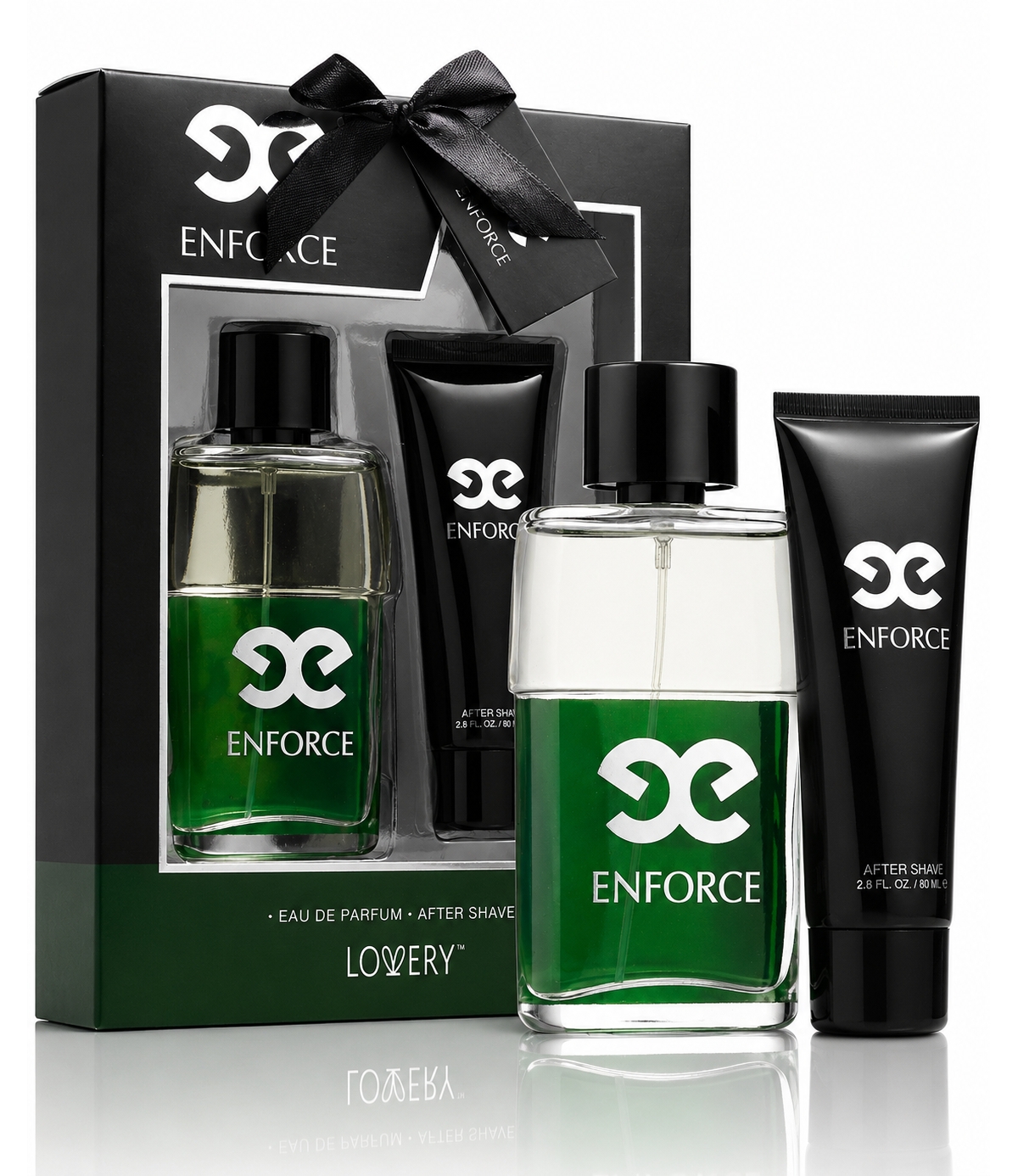 Lovery Enforce Mens Bath and Body Pampering Set - 2pc Home Spa Beauty Gift