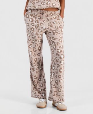 Juniors' Wide-Leg Ankle Length Drawstring Pants