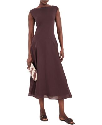 Women's Sleeveless Knit Midi Dress