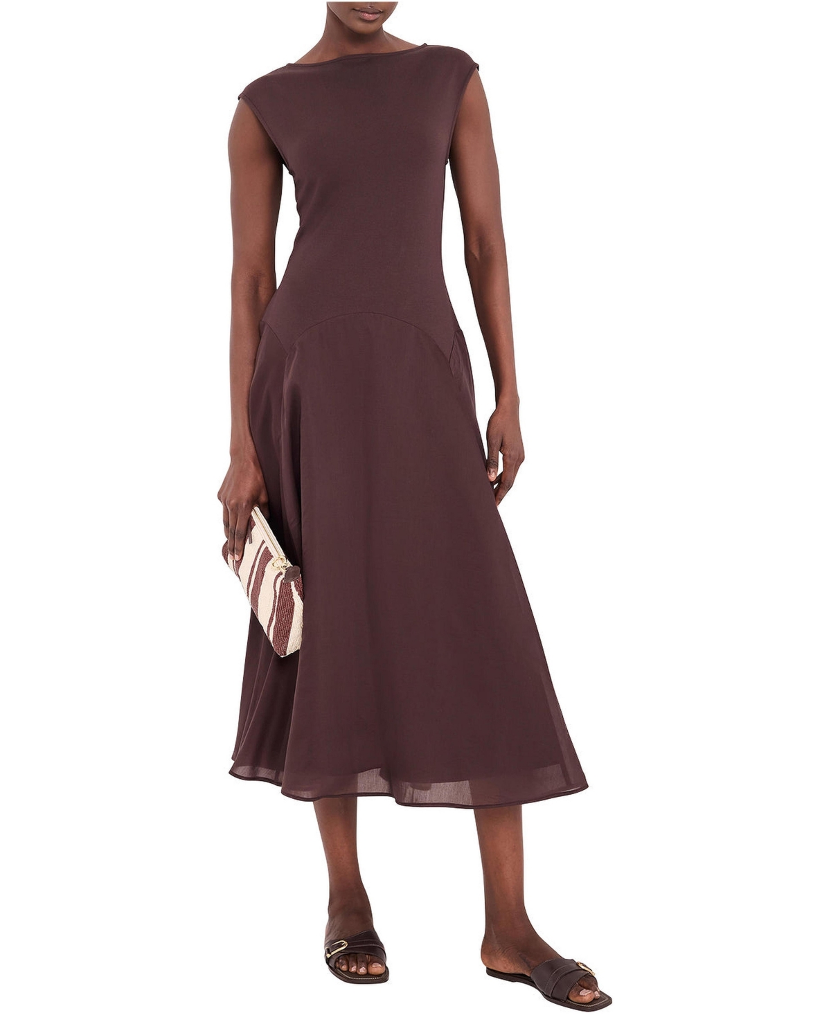 Mint Velvet Women's Sleeveless Knit Midi Dress